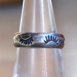 Vintage Sterling Silver Stamped Band 7.25