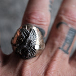 Vintage Sterling Silver Eagle Ring 10.5