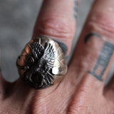 Vintage Sterling Silver Eagle Ring 10.5