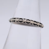 Vintage Sterling Silver Stamped Band 6.75