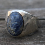 Vintage Sterling Sodalite Cab Ring 11.5