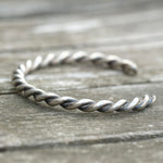 Vintage Sterling Silver Twisted Cuff