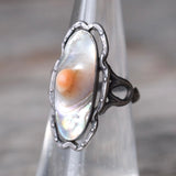 Vintage Sterling Blister Pearl Ring 5