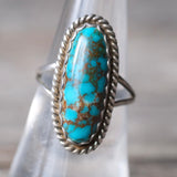 Vintage Sterling Turquoise Ring 7.25