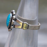 Vintage Sterling Turquoise Ring 2.75