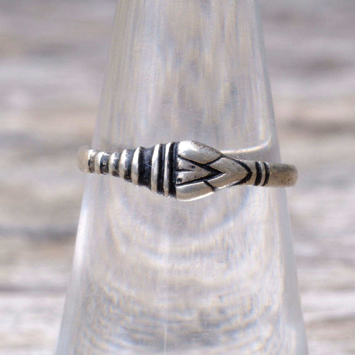 Vintage Sterling Snake Band Ring 6.75