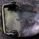 Small Ladies Vintage Sterling Turquoise Snake Belt Buckle