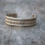 Vintage Sterling Silver Wide Cuff