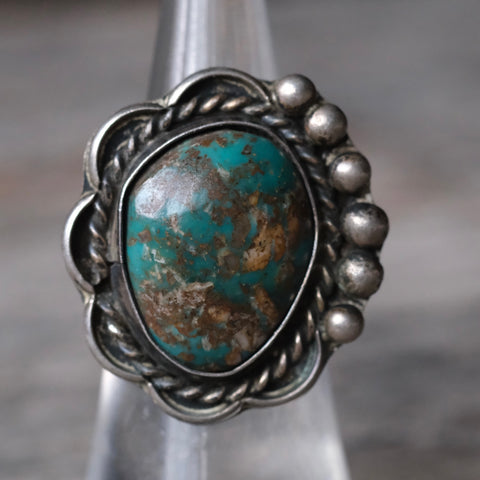 Vintage Sterling Turquoise Ring 5