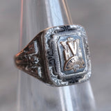 Vintage Sterling Class Ring 5.5