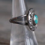Vintage Sterling Turquoise Ring 6.25