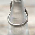 Vintage Sterling Multistone Inlay Roper Ring 5.25