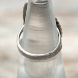 Vintage Sterling Multistone Inlay Roper Ring 5.25