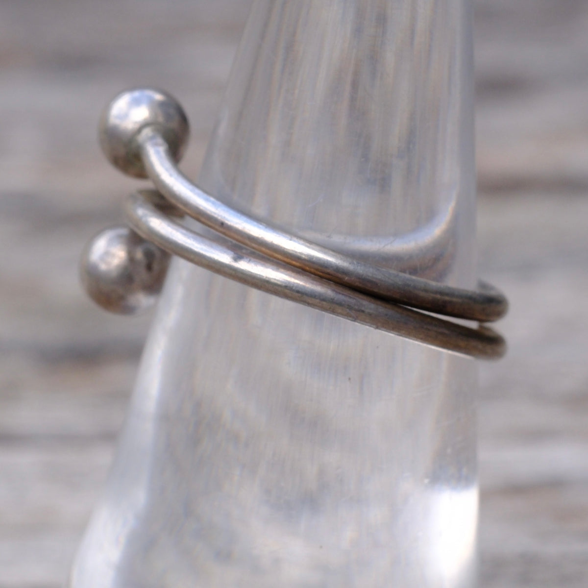 Vintage Sterling Modernist Ring 7.25