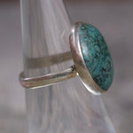 Vintage Sterling Chrysocolla Ring 6