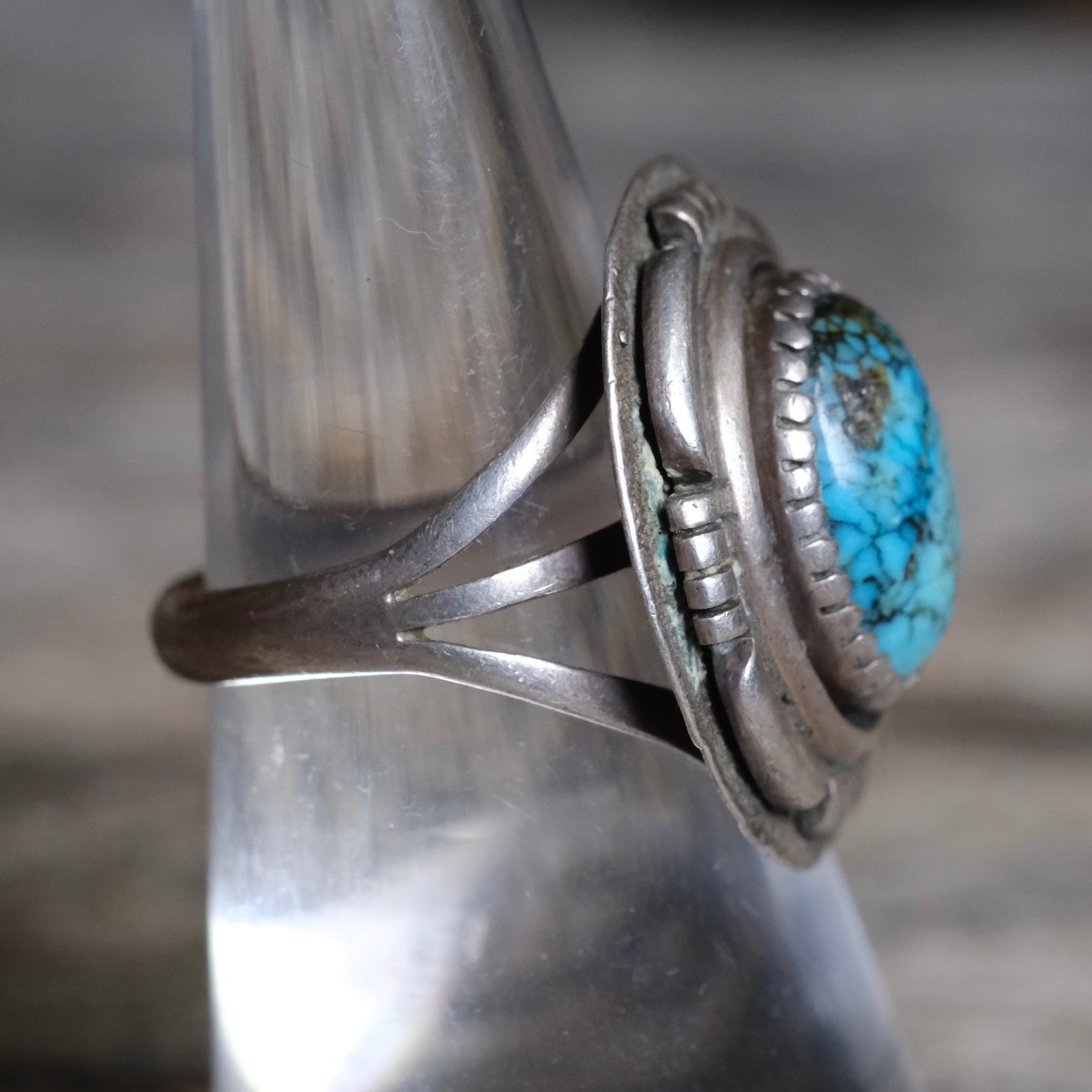 Vintage Sterling Turquoise Ring 7
