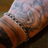 Vintage Sterling Curb Chain Bracelet 7"