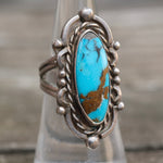 Vintage Sterling Turquoise Ring 6.25
