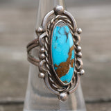 Vintage Sterling Turquoise Ring 6.25