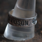 Vintage Sterling Silver Harley Davidson Band 11.25