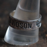 Vintage Sterling Silver Harley Davidson Band 11.25