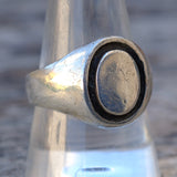 Vintage Sterling Silver Signet Ring 10