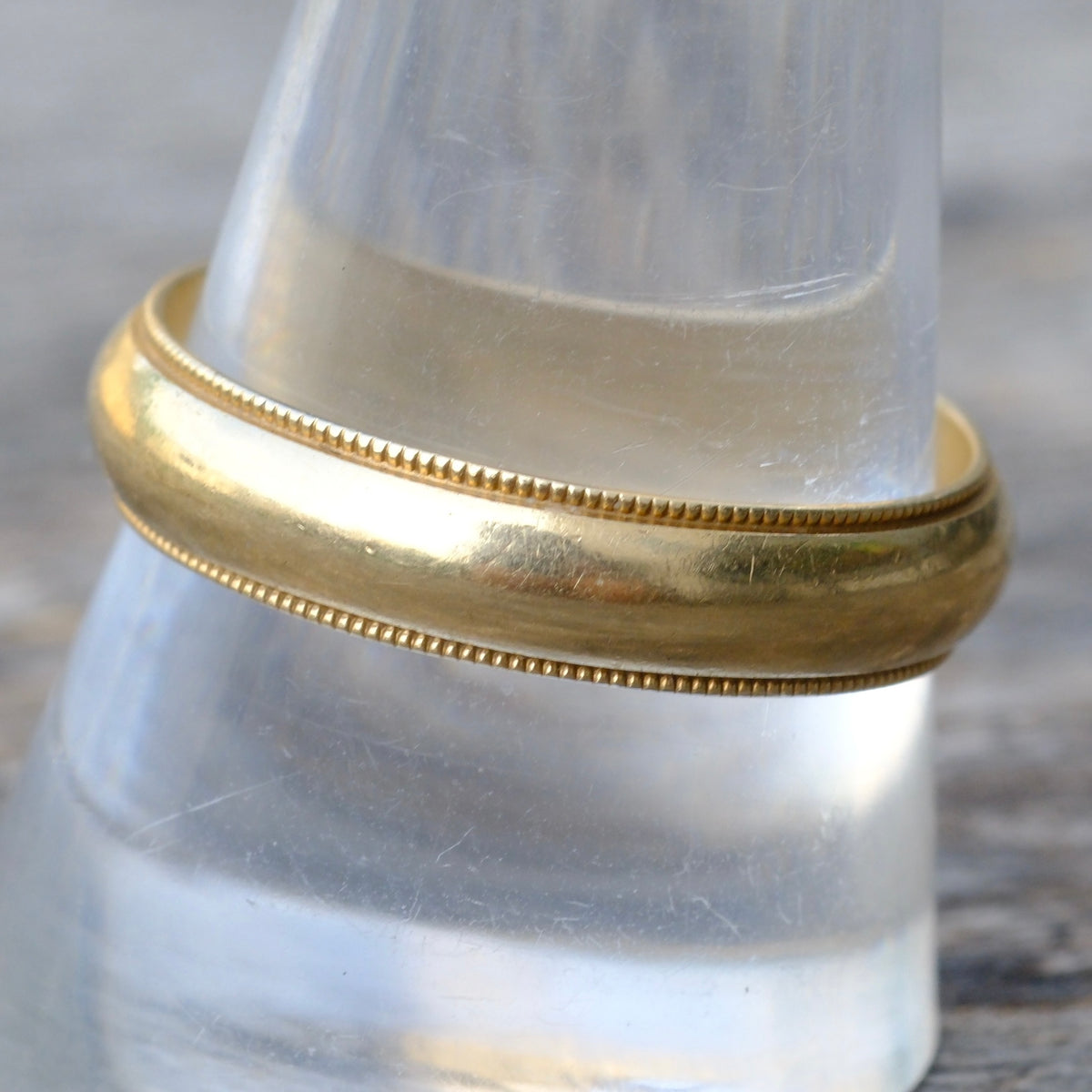 Vintage 14K Gold Band Ring 10.75