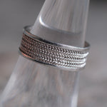 Vintage Sterling Silver Braided Band 7