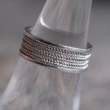 Vintage Sterling Silver Braided Band 7