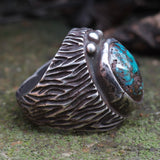 Vintage Sterling Turquoise Ring 8.5
