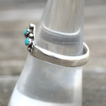 Vintage Sterling Turquoise Band 7.5
