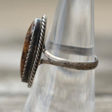 Vintage Sterling Tigers Eye Ring 7
