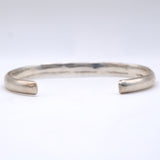 Vintage Sterling Silver Stamped Triangle Cuff Bracelet 6.5"