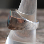 Vintage Sterling Multistone Inlay Ring 9