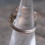 Vintage Sterling Geode Ring 5.25