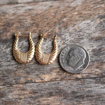Vintage 14K Gold Hoop Earrings