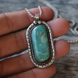 Vintage Sterling Turquoise Necklace