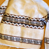 Vintage Cowichan Sweater Chunky Knit Cardigan L