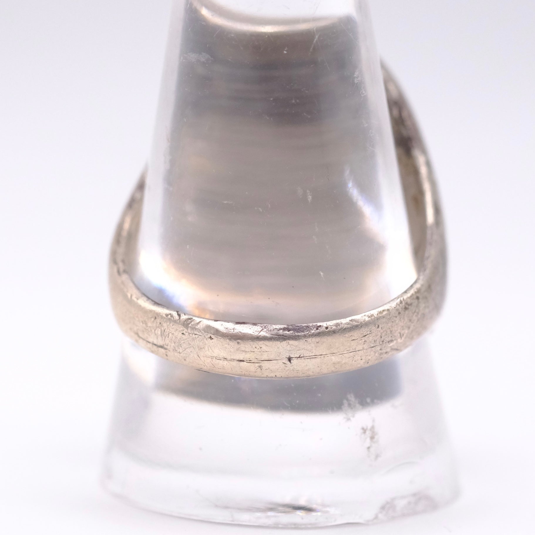 Vintage Sterling Zuni Inlay Ring 10.75