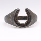Vintage Sterling Silver Lucky Horseshoe Ring 11