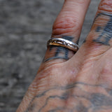 Vintage Sterling Silver Stamped Band 8