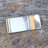 Vintage Turquoise and Coral Feather Money Clip