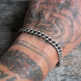 Vintage Sterling Curb Chain Bracelet