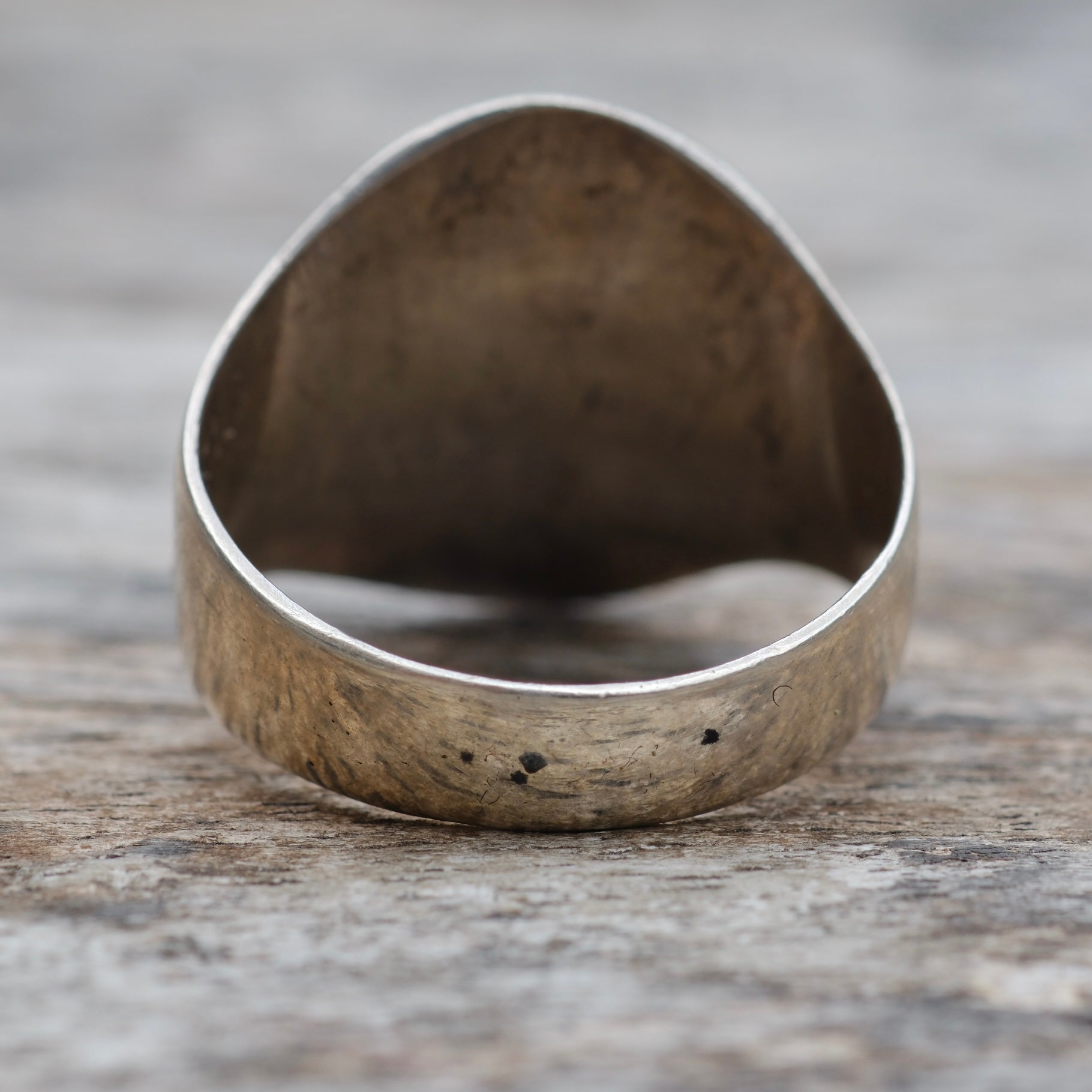 Vintage Sterling Goldstone Ring 13