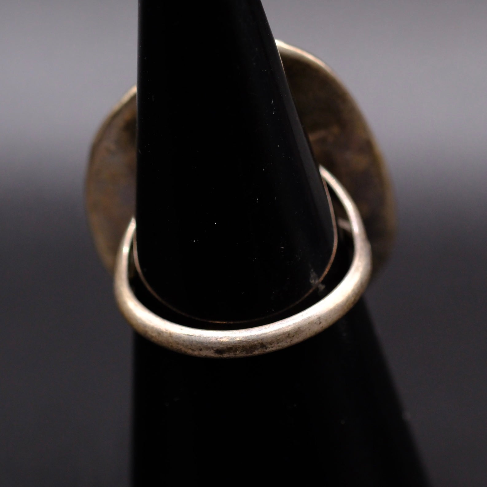 Vintage Sterling Turquoise Roper Ring 6.75