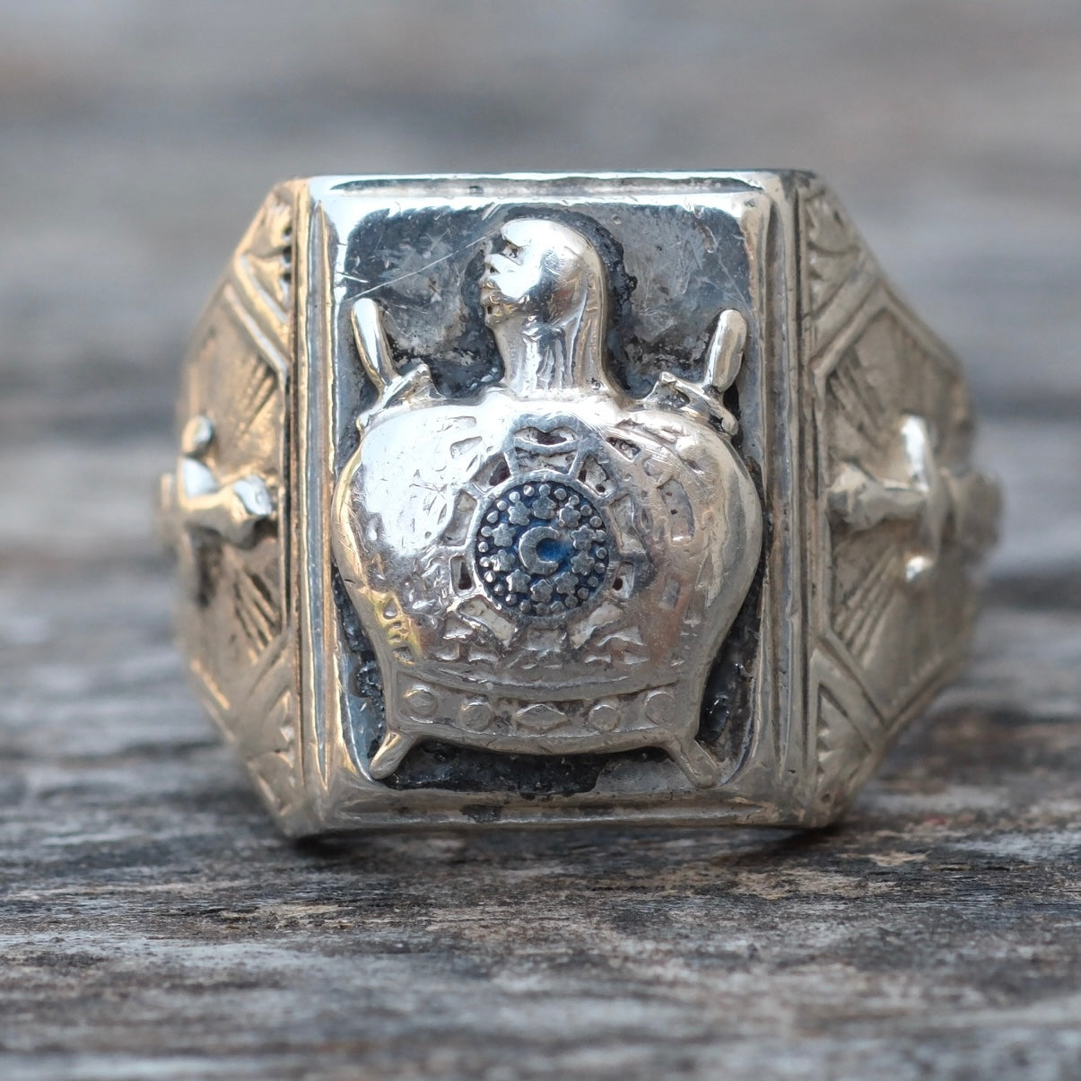 Vintage Sterling Silver Signet Ring 8.25