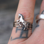 Vintage Sterling Horse Band 5.5