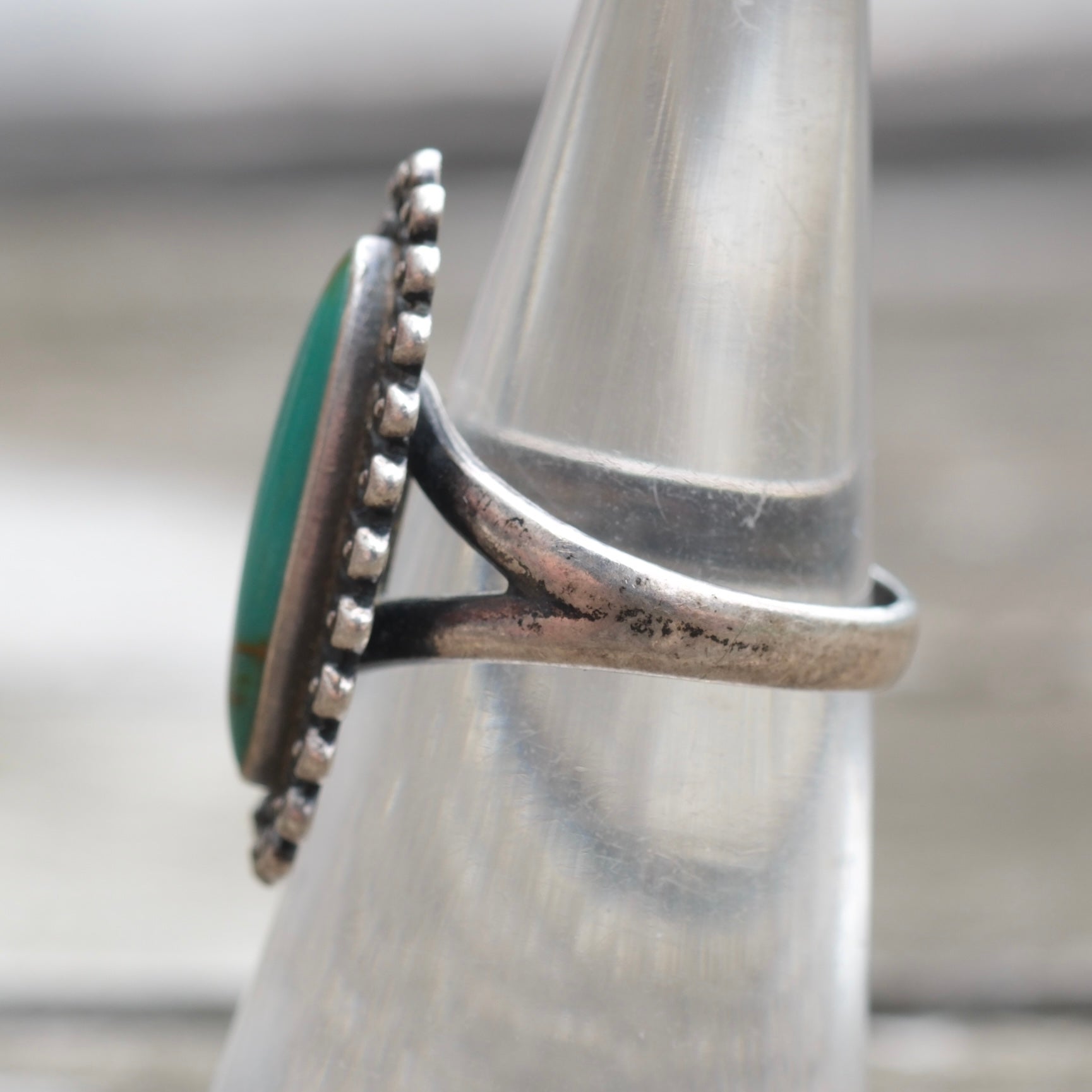 Vintage Sterling Turquoise Ring 6