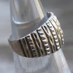 Vintage Sterling Silver Textured Ring 5.25