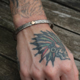 Vintage Sterling Harley Davidson Logo Cuff
